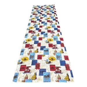 Vintage Americana Western Pony Express  Travel Print Fabric 36x208” 5+ Yards